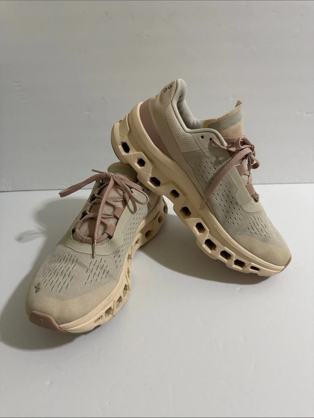 CloudMonster Women's Running Shoes in Sand and Blush